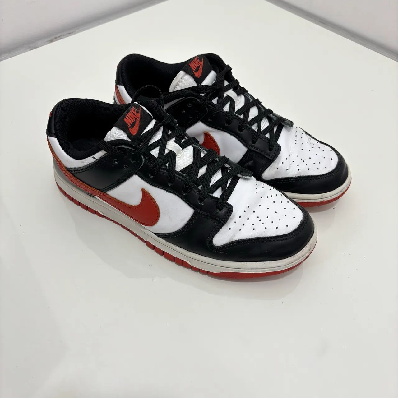 Tênis Nike Dunk Low White Dragon Red Black