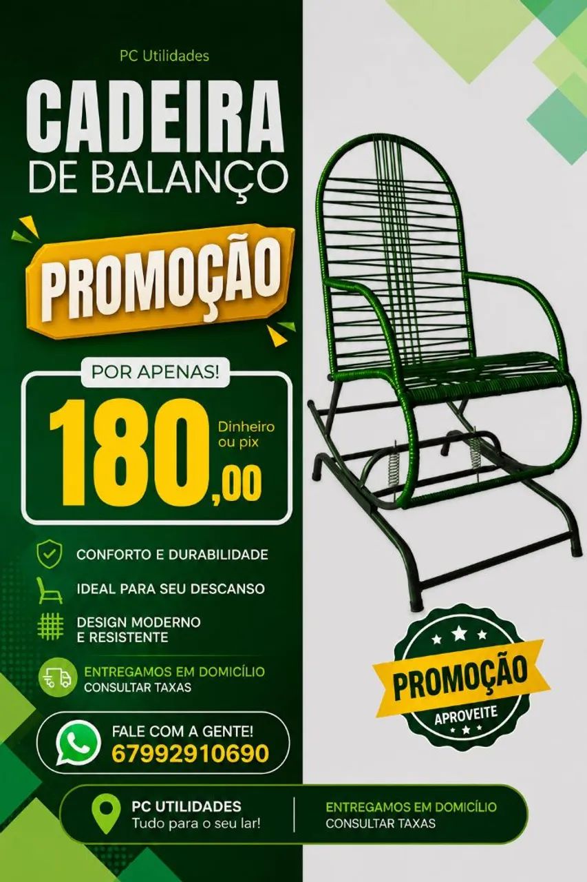 Cadeira de balanço adulto 
