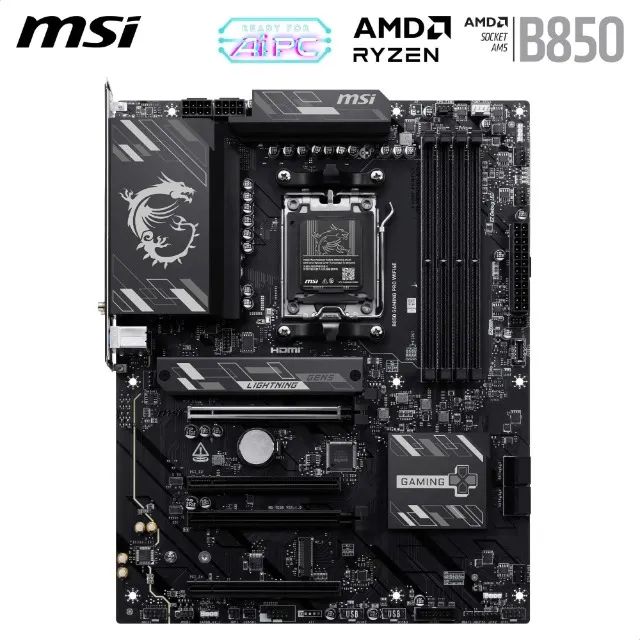 MSI B850 GAMING PRO WIFI6E - Placa-mãe ATX  - Foto 2
