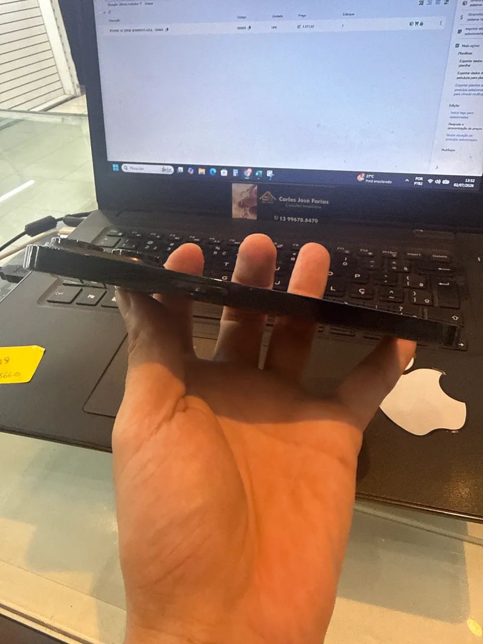 Iphone 14 pro 256 semi Bateria 76 % todo original  - Foto 5