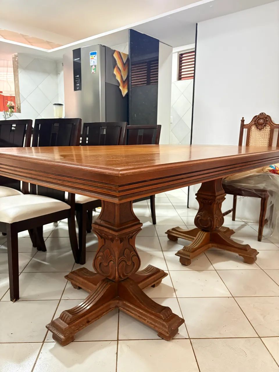 Mesa madeira 6 lugares 