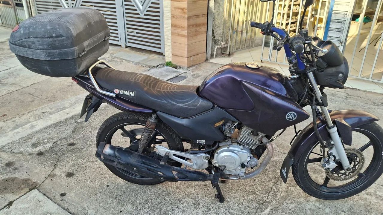 Moto Yamaha Factor YBR 125CC Roxa  - Foto 2