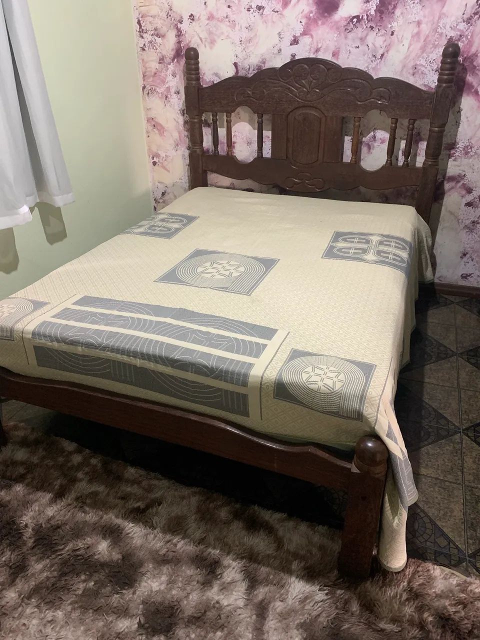 Cama sucupira com colchão  - Foto 4