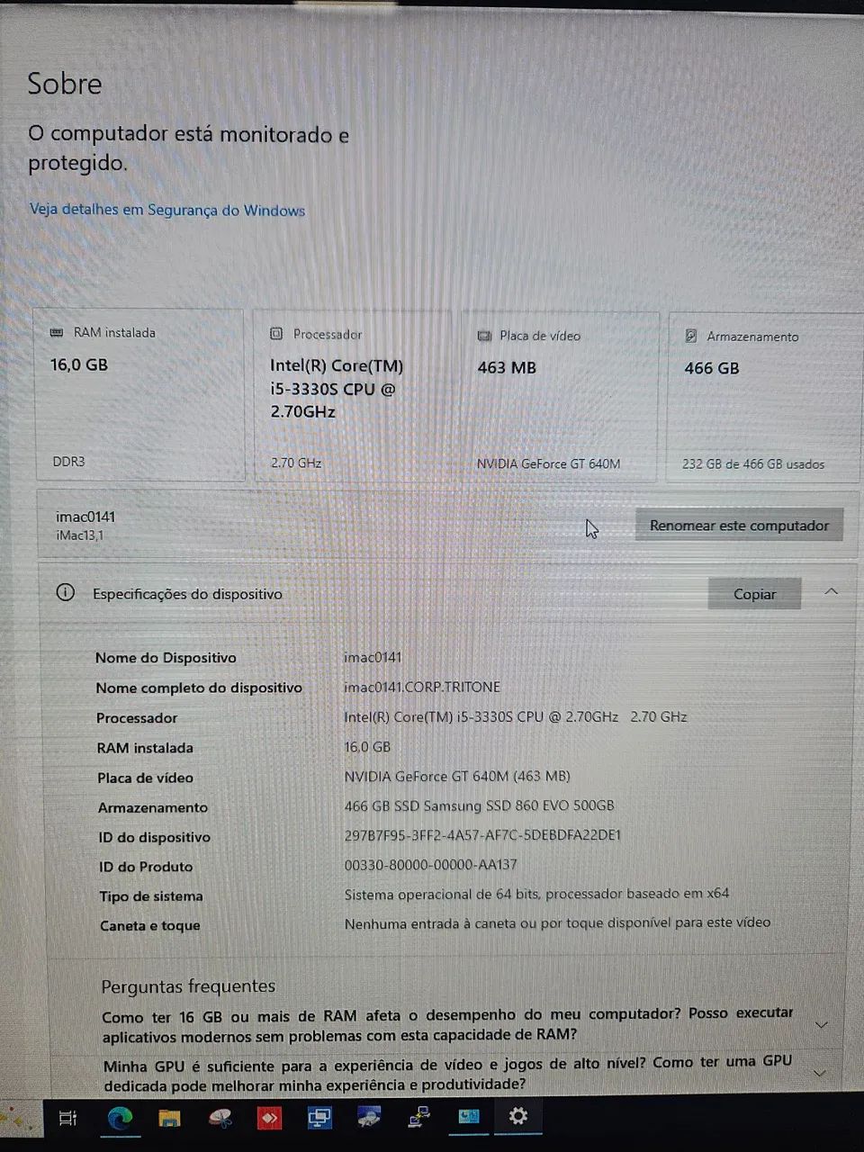 All in One iMac A1278 i5 SSD 16GB Memória  - Foto 5