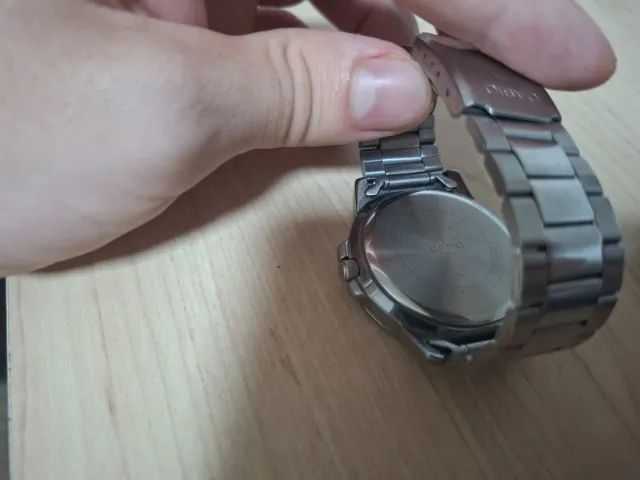 Relógio casio mtp-vd01azul original - Foto 2
