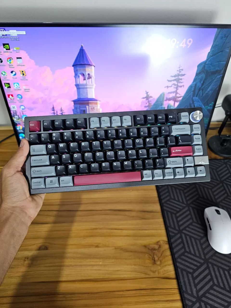 Teclado Mecânico Gamer Montech MKey PRO 75454806500510289920