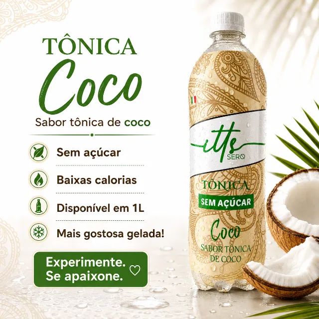 TONICA 1L SABORES ZERO AÇUCAR E ZERO CARBOIDRATOS BAIXA CALORIAS - Foto 2