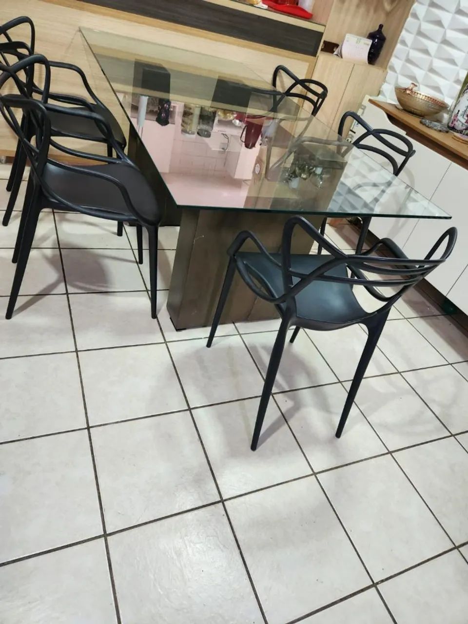 Mesa de Vidro com Cadeiras - Foto 2