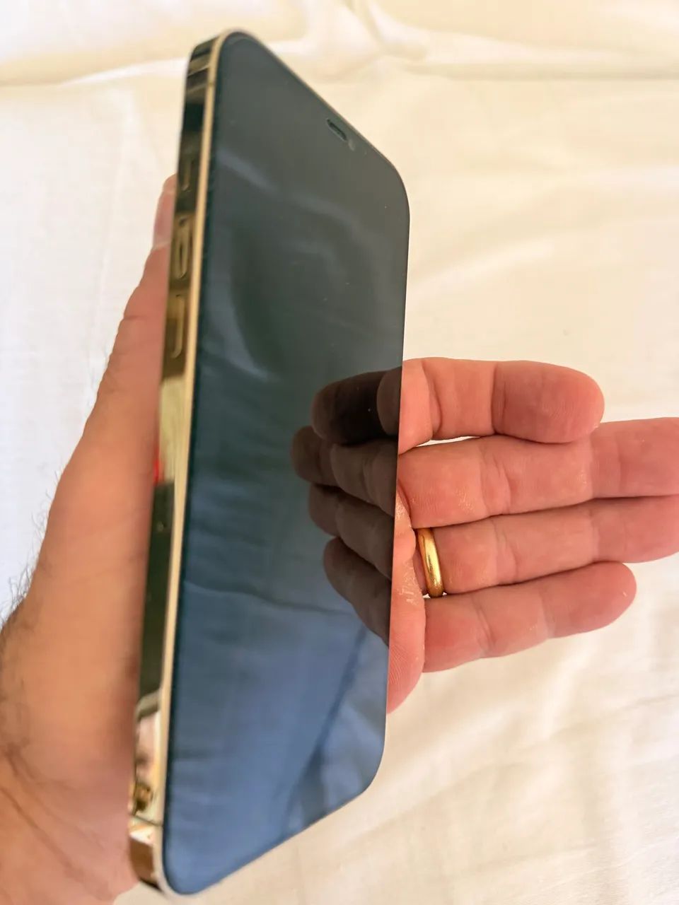 iPhone 12 Pro Max 128GB GOLD com caixa original - Celulares e