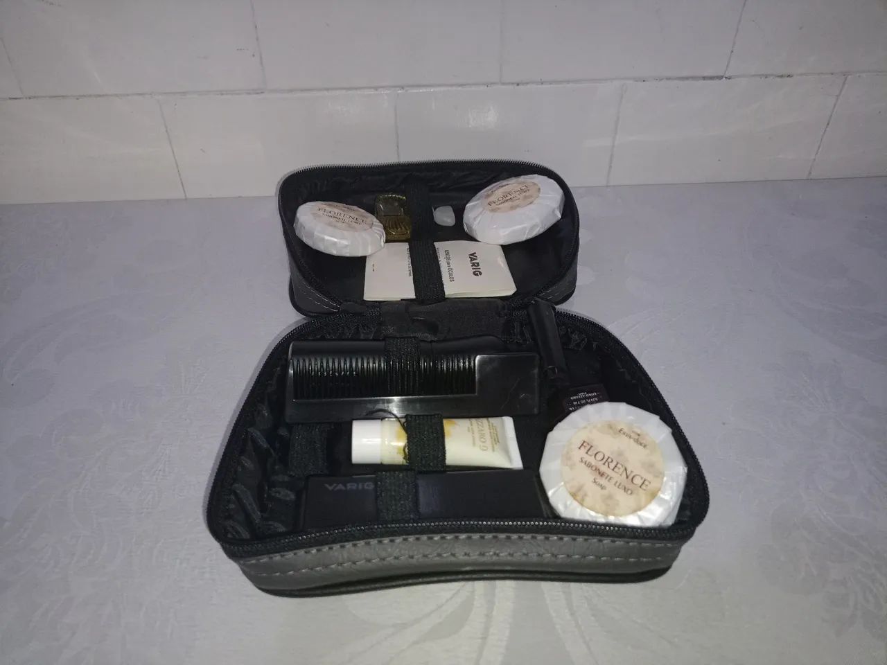 Kit Bolsa Necessaire Varig Antigo - Foto 5