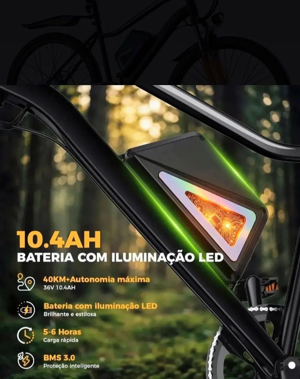 e-Bike 750 Watts EB3 Seminova TOP! - Foto 5