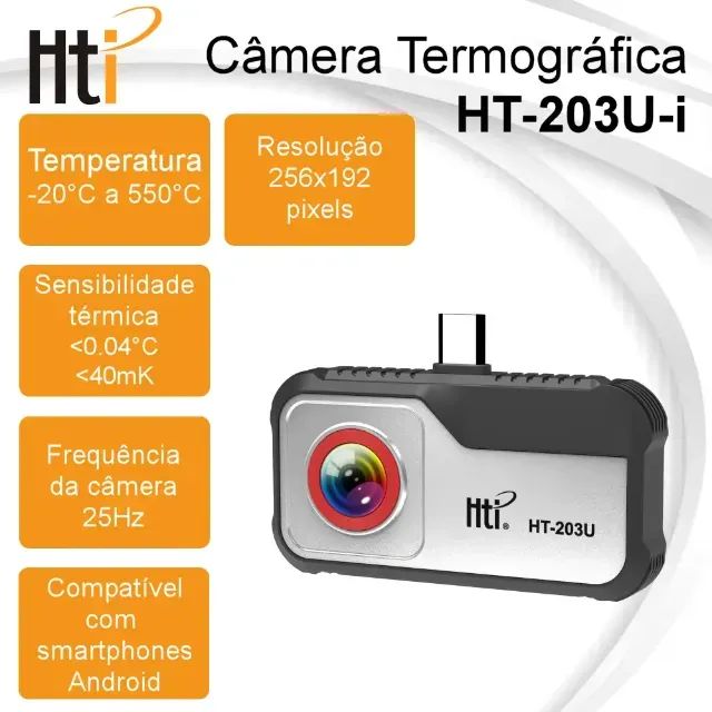 Câmera Térmica Hti Ht-203u Android Tipo C Termográfica - Foto 2
