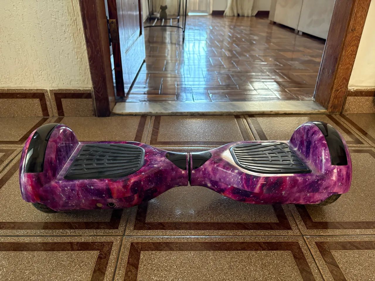 Hoverboard Skate Elétrico 6.5 Polegadas Com Led E Bluetooth Cor Roxo Galáxia Pro Move - Foto 2
