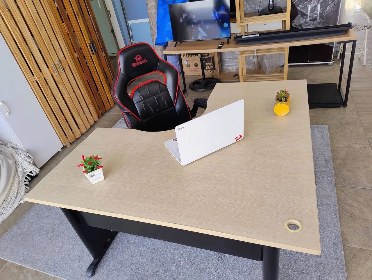 Mesa escritório L - Foto 5
