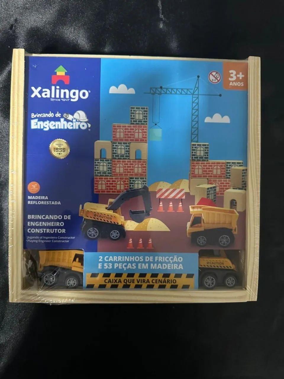 Xalingo Bloco Brincando De Engenheiro Construtor 53 Peças - Foto 3