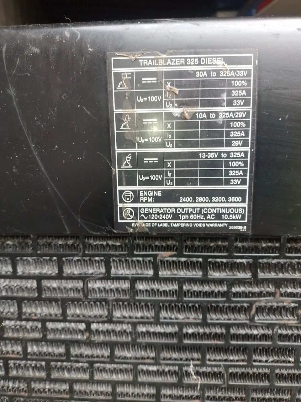 Gerador e Maquina de Solda TIG e Eletrodo a Diesel. Trailblazer l  - Foto 5