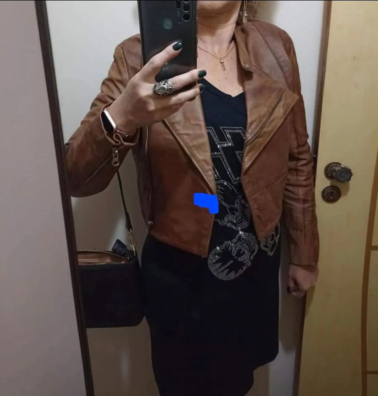 Jaqueta feminina de couro importada - Foto 3