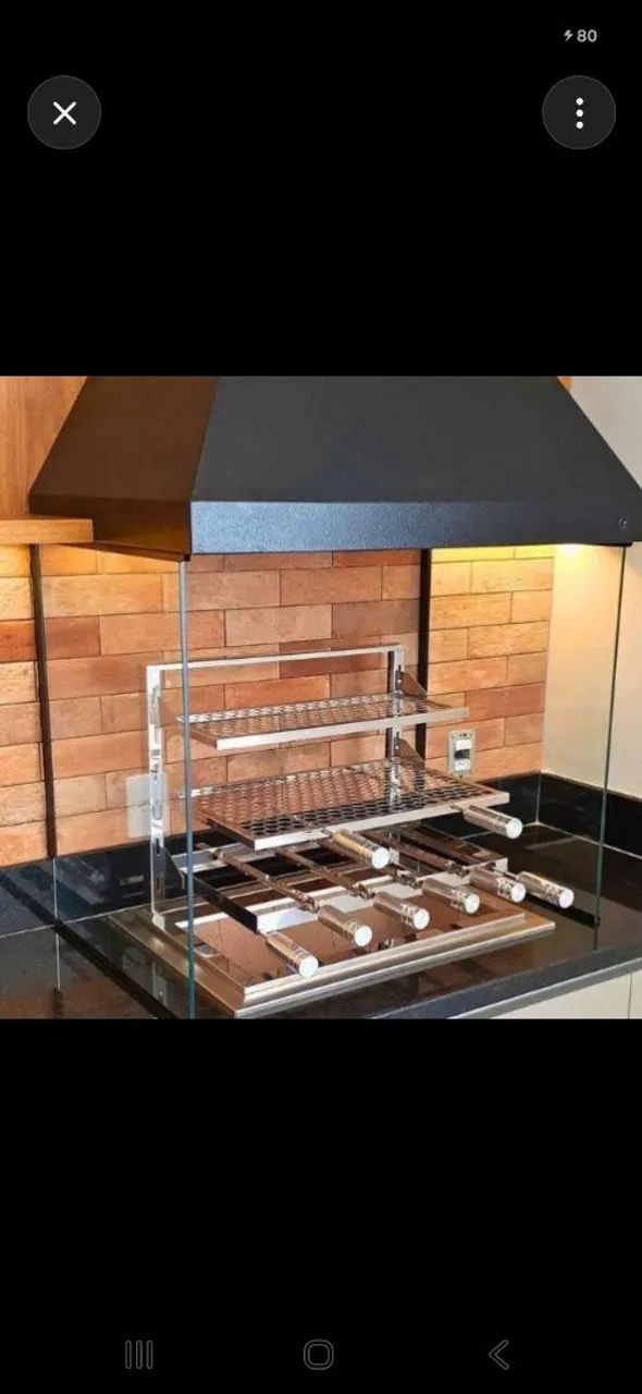 Coifa e churrasqueira em. Inox e galvanizado  - Foto 5