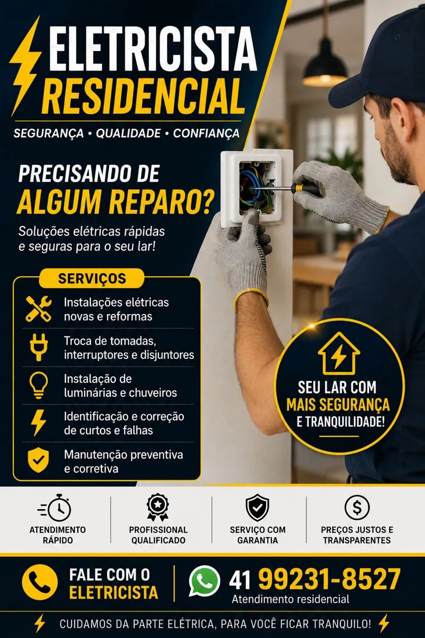 Eletricista residencial 