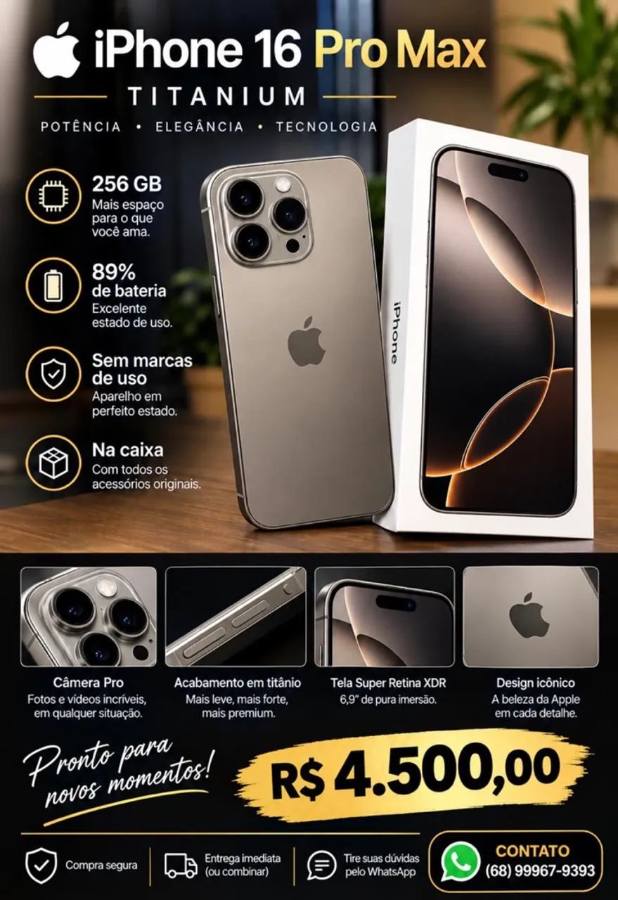 iPhone 16 pro Max 256GB - Foto 3