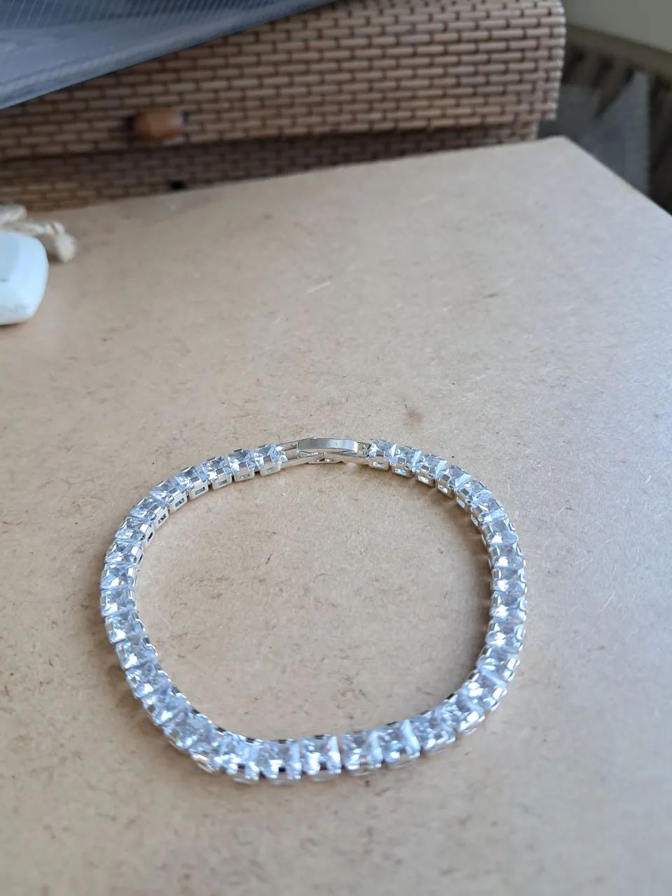 Pulseira riviera banhada a prata - Foto 3