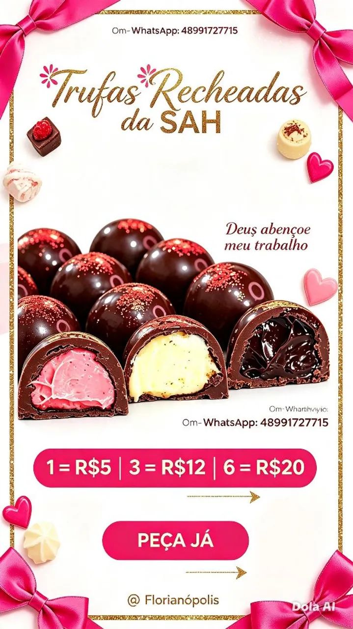 Trufas recheadas da SAH  - Foto 2