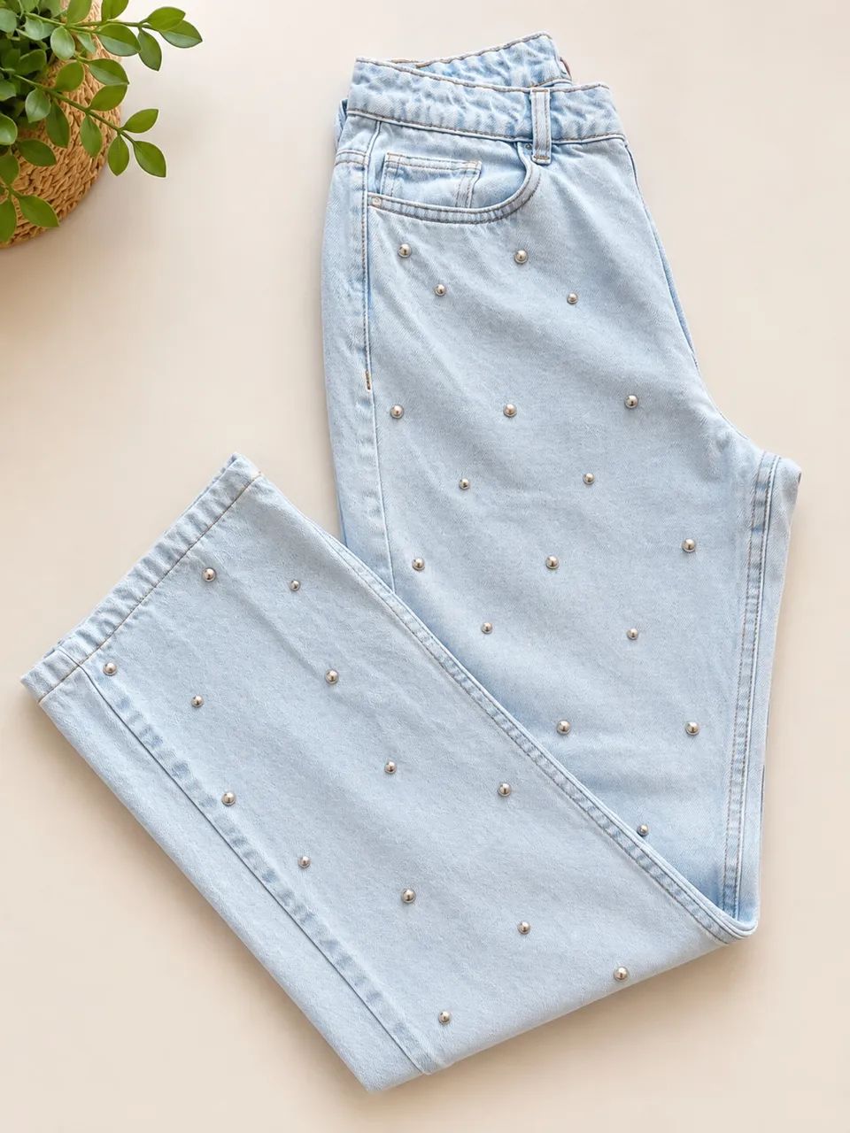 Calça jeans reta AMARO