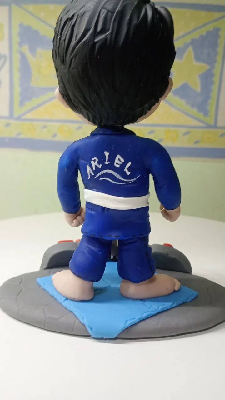 Boneco Lutador de judô em Biscuit  - Foto 4