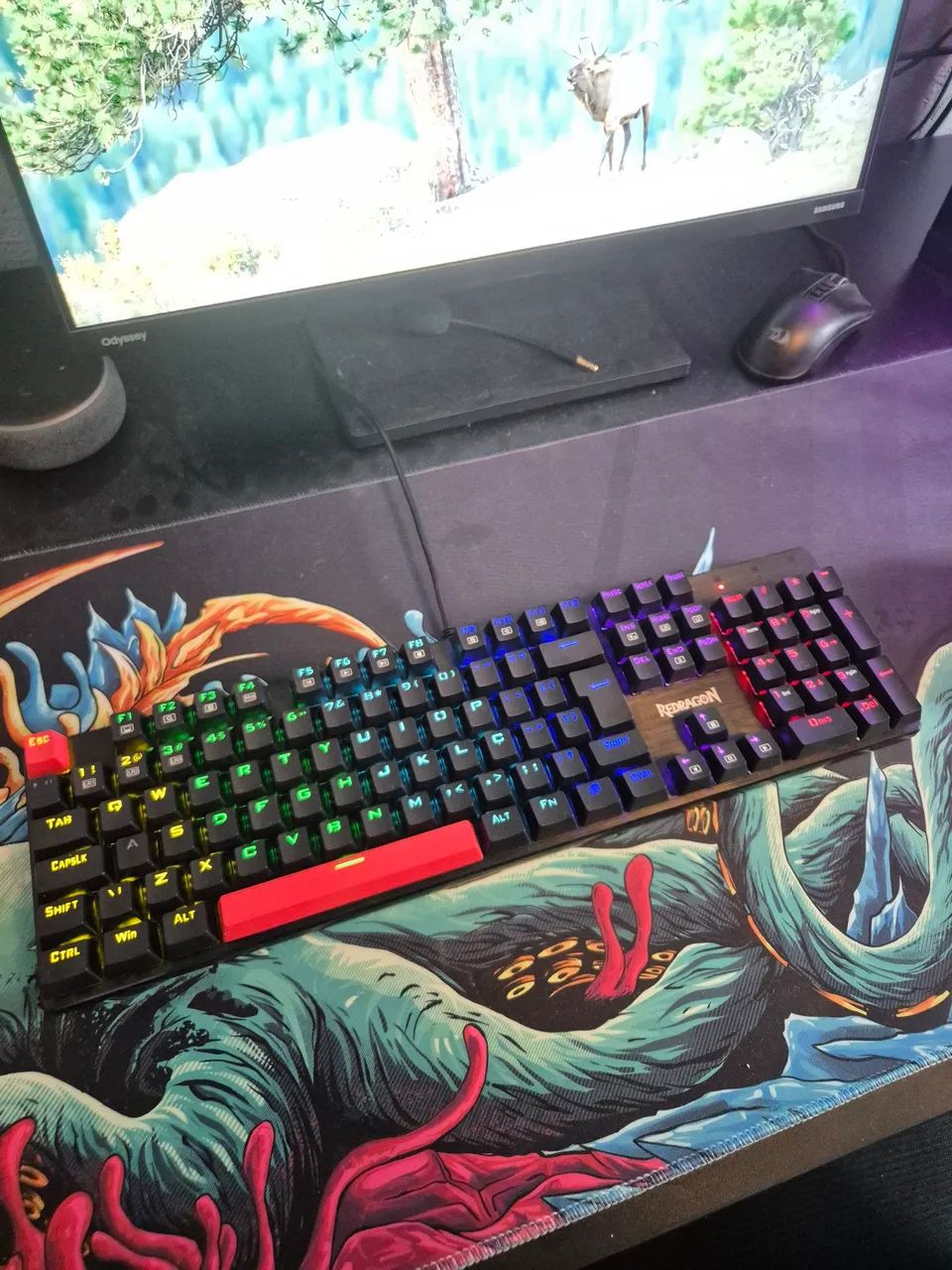 Teclado RedDragon Sindri Completo!!!  - Foto 3