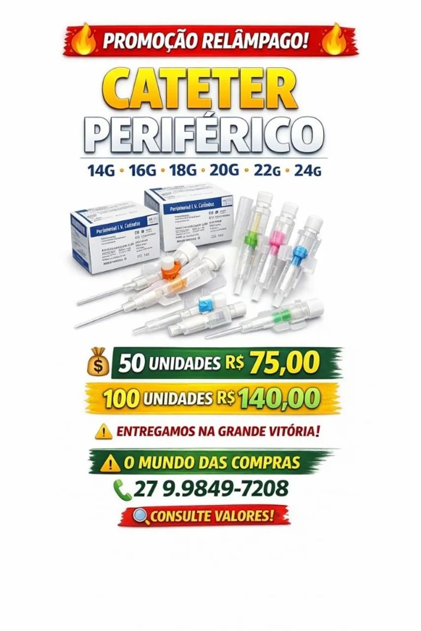 Cateter Periferico 14G-16-G18G-20G-222G-24G