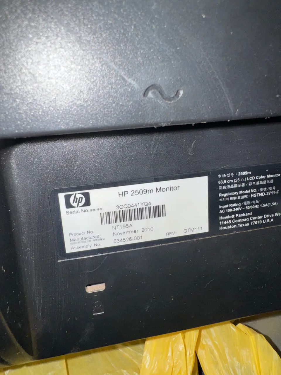 Monitor hp 25 polegadas
