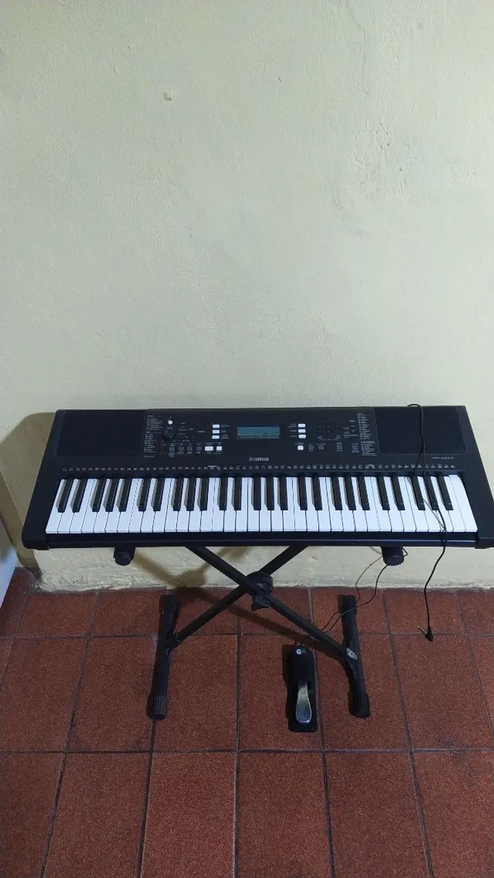 Teclado Yamaha + Suporte + Pedal - Foto 3