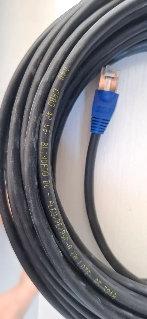 Cabo Ethernet CAT 6 Blindado 15m - Foto 2