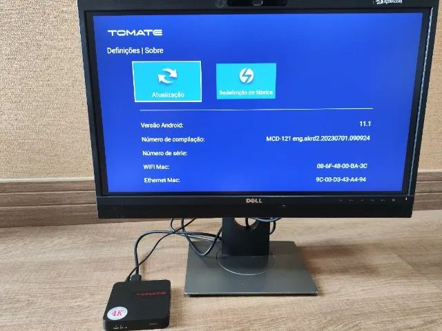 SMART BOX TOMATE MCD-121 4K ANDROID 2GB RAM 16GB ROM selo ANATEL - Seminova - Foto 5