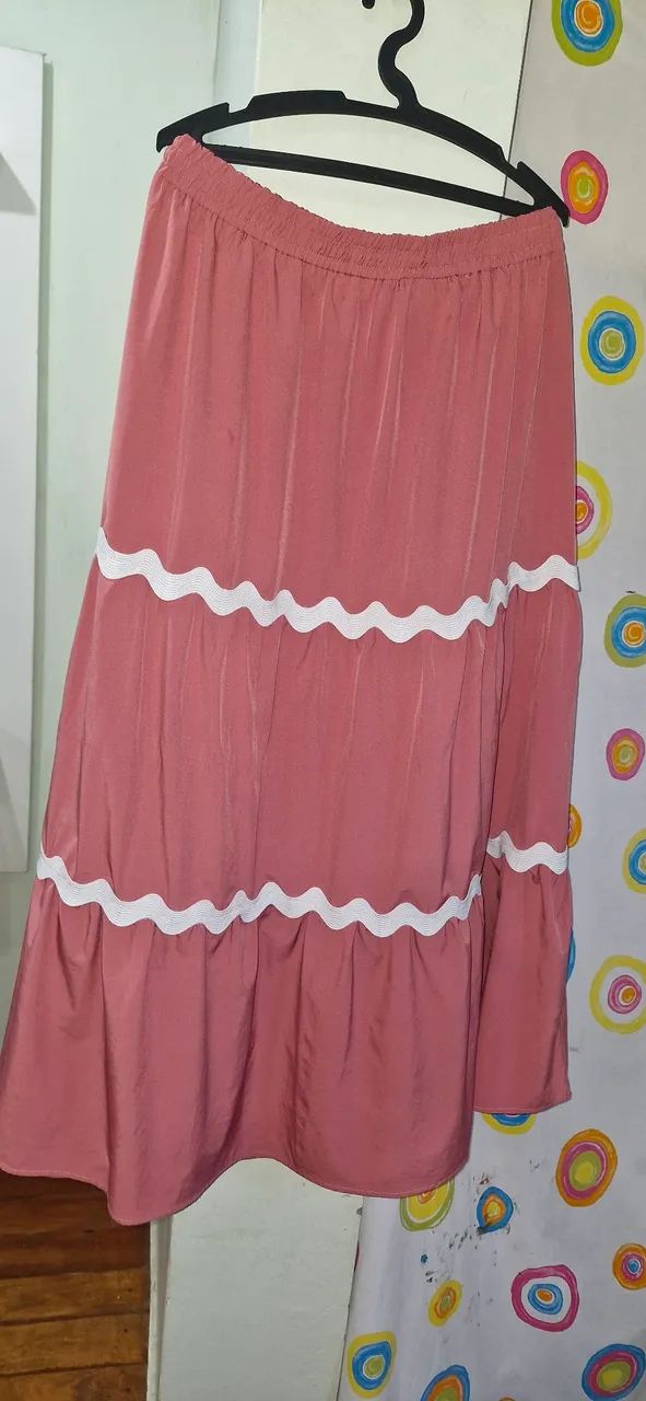 Saia longa rodada linda e elegante ? - Foto 3