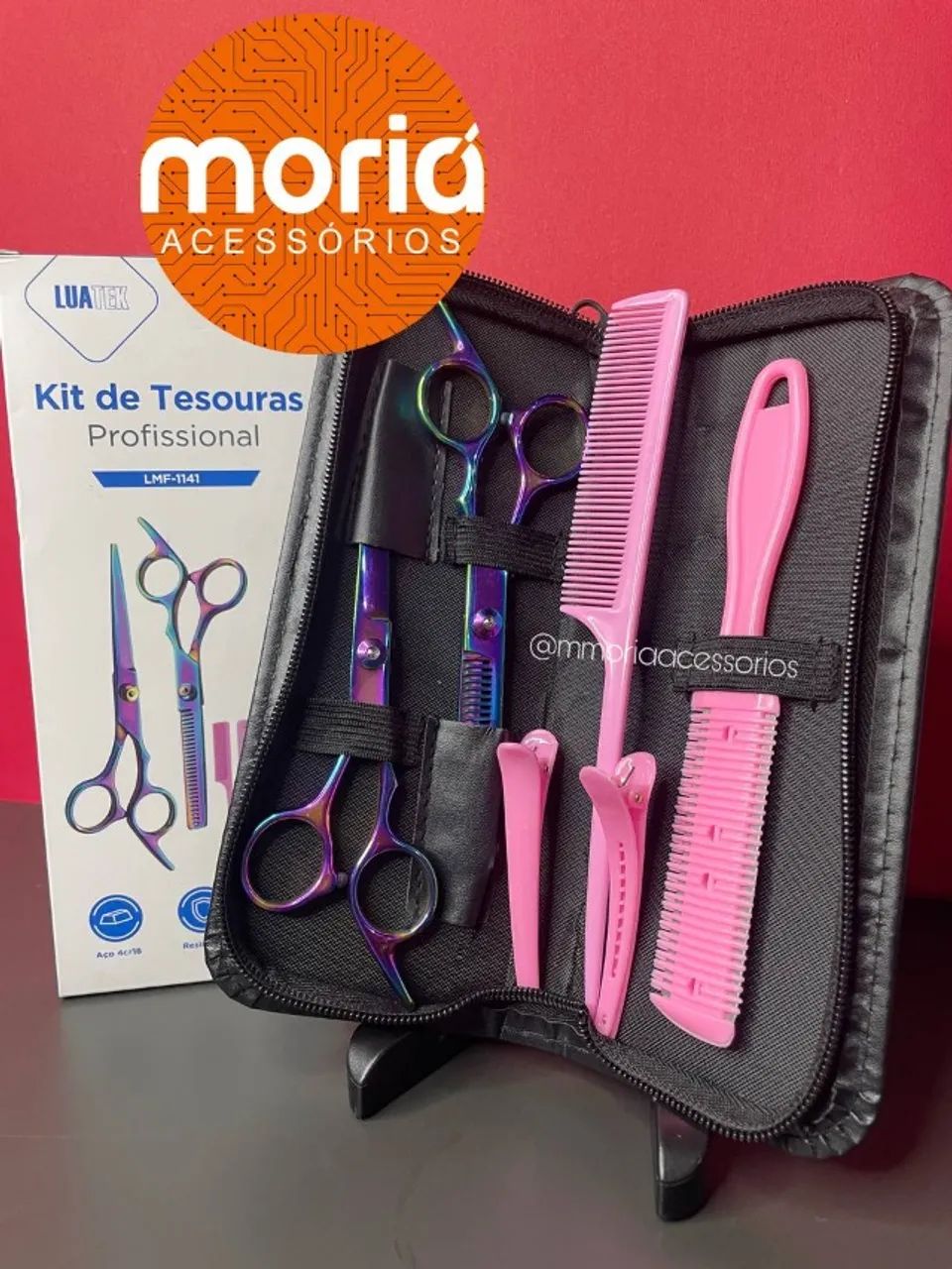 Kit Tesoura Profissional Cortar Cabelo Profissional  - Foto 3