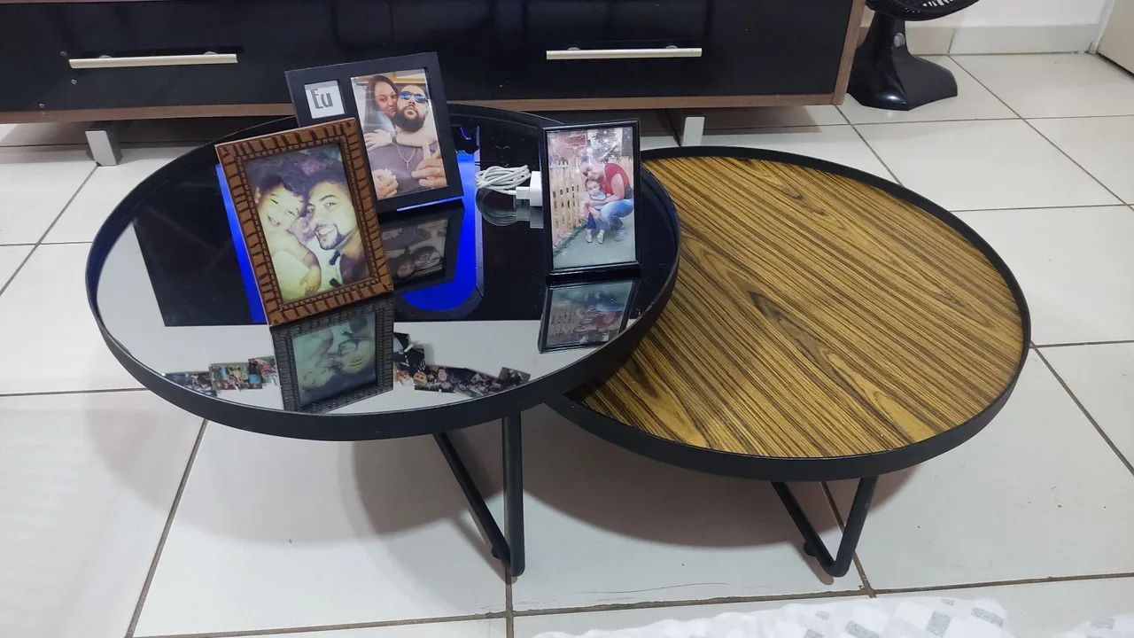 MESA DE CENTRO DUPLA COM ESPELHO - Foto 3