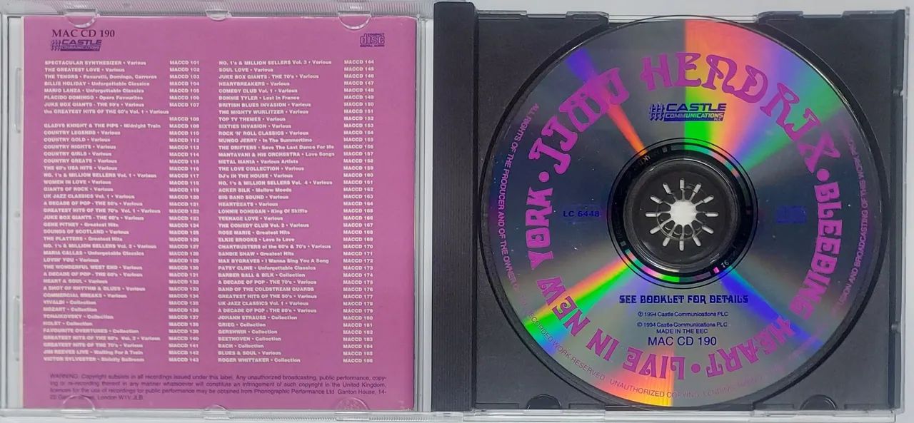 Cd Jimi Hendrix - Bleeding Heart (Importado) - Foto 3