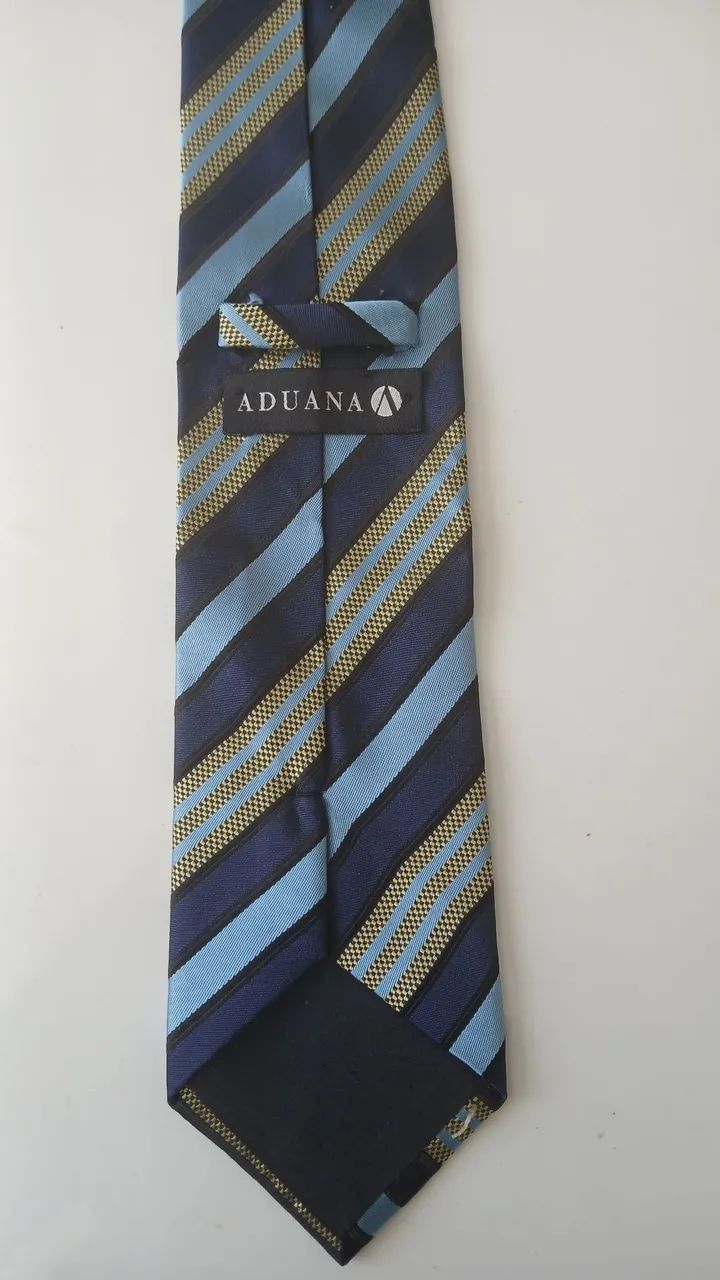 Gravata Azul Listrada - Aduana