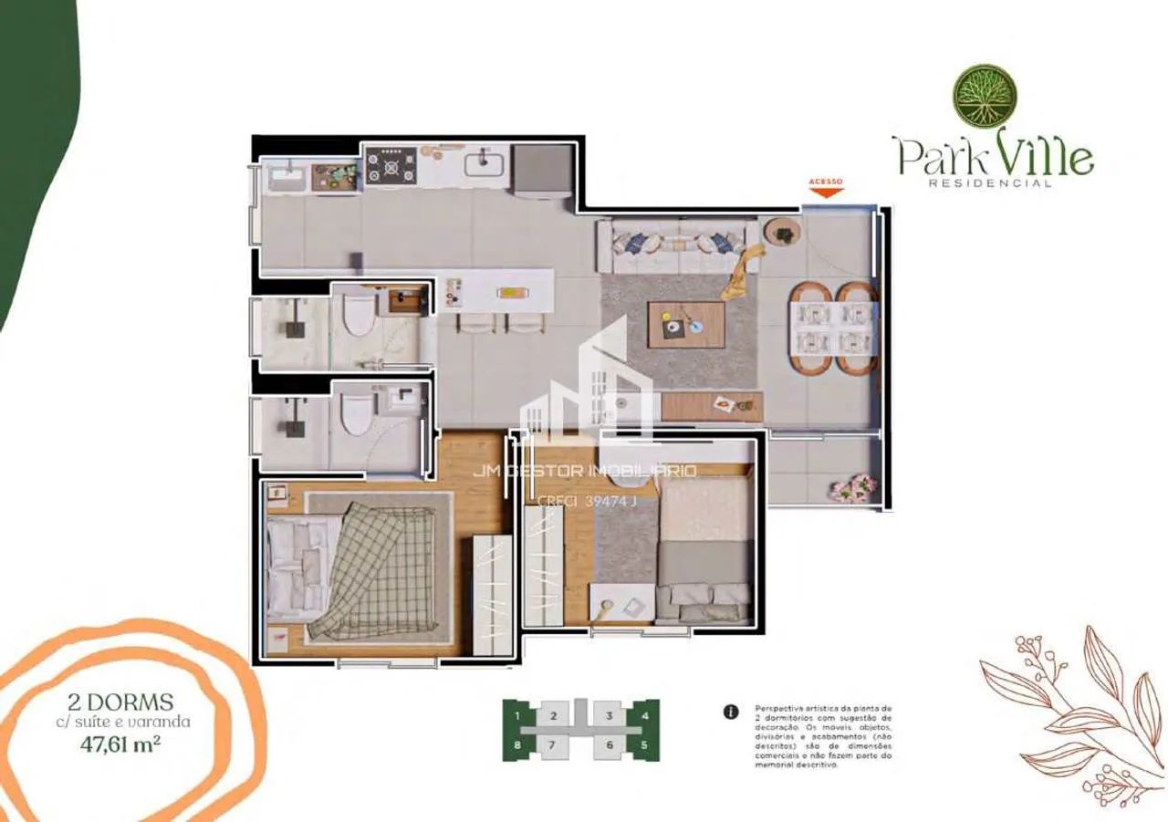 Apartamento 2 dorms, suíte Central Parque, Sorocaba - Foto 5