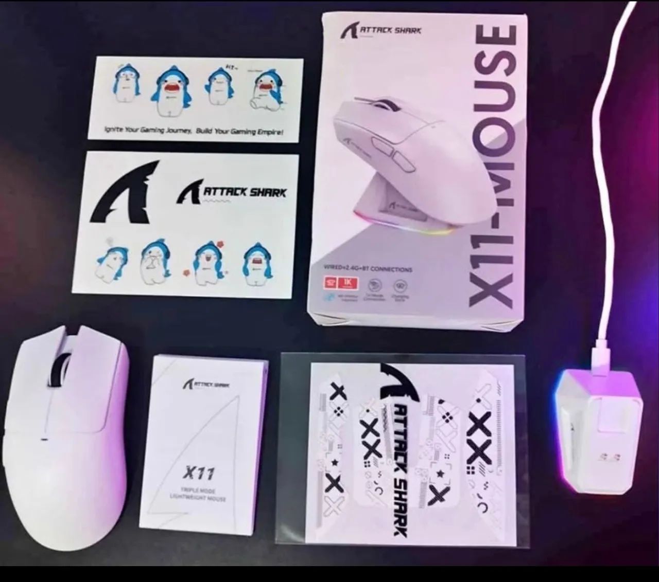Mouse gamer Attack shark x11 - lacrado