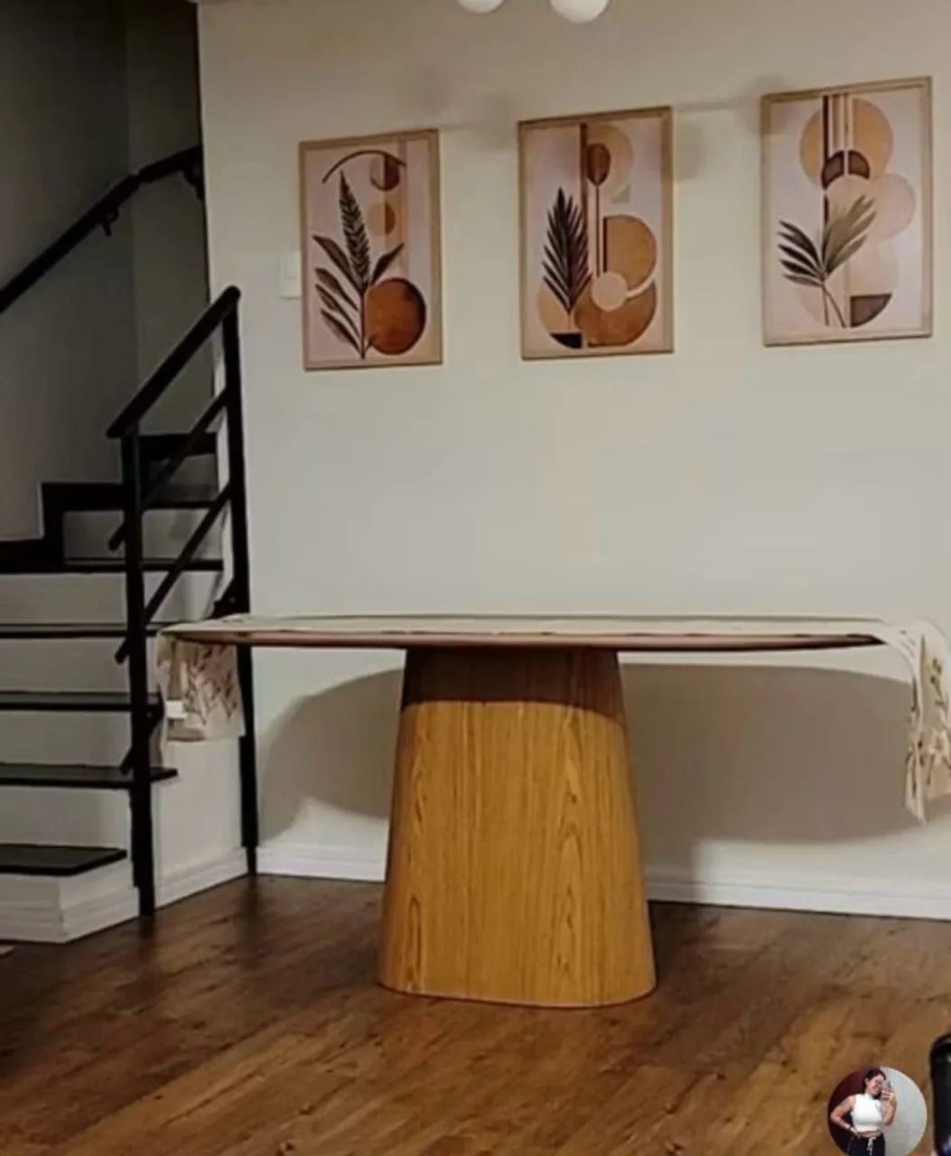Pé de mesa cone retangular