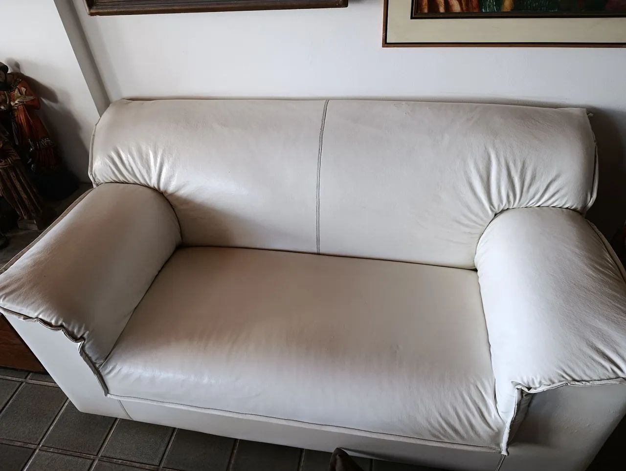 Sofá Branco 2 lugares