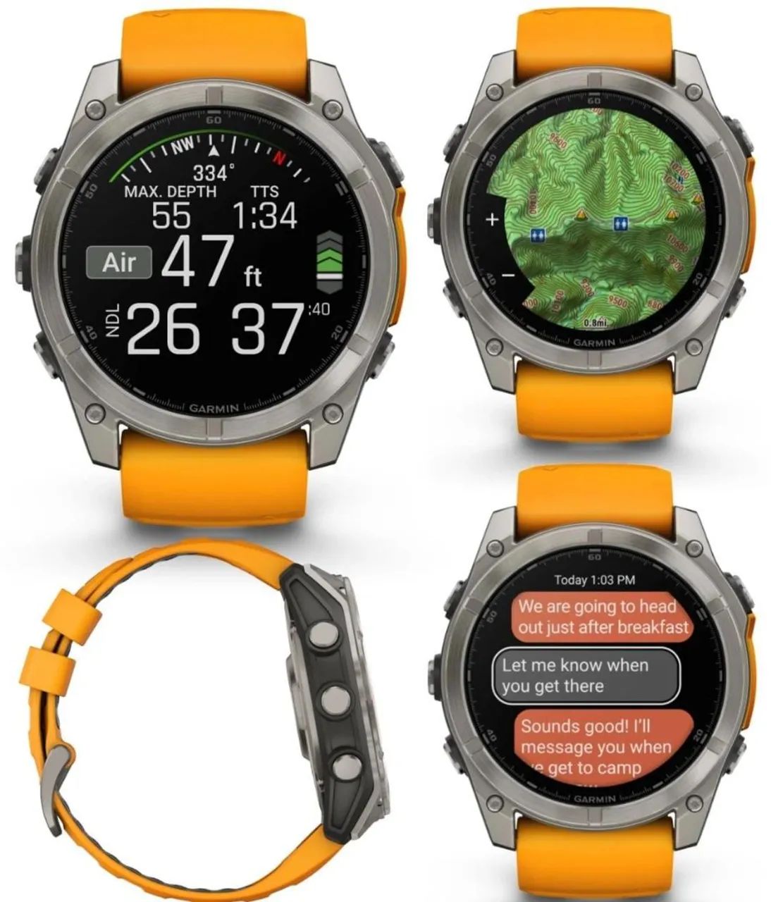 Garmin Fenix 8 Amoled Sapphire 51mm - Lacrado  - Foto 2