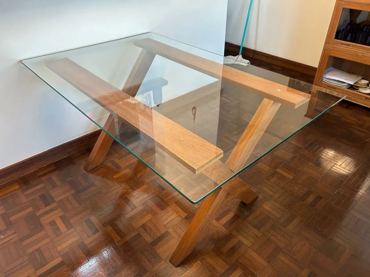 Conjunto de Mesa de Vidro com 4 Cadeiras - Foto 5