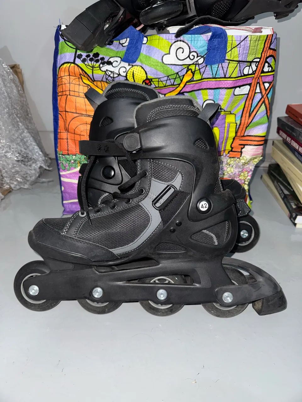 Kit 2 patins novos tamanho 42 e 35/38