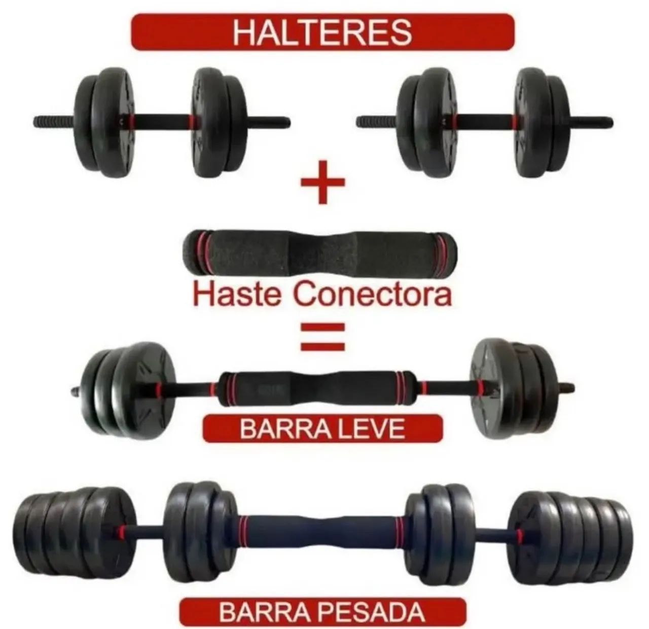 Kit 40Kg de Halter - Foto 5