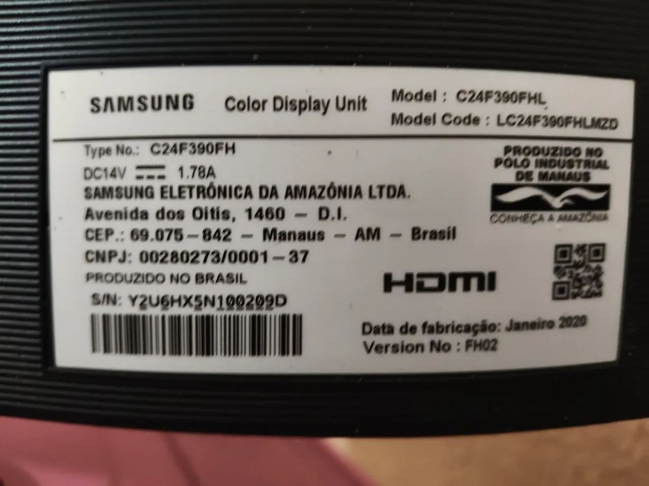 Monitor Samsung curvo com defeito  - Foto 3