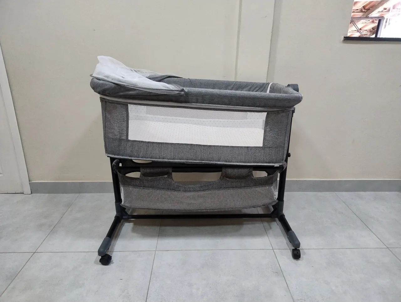 Mini Berço Moisés para bebê acoplar na cama  - Foto 2