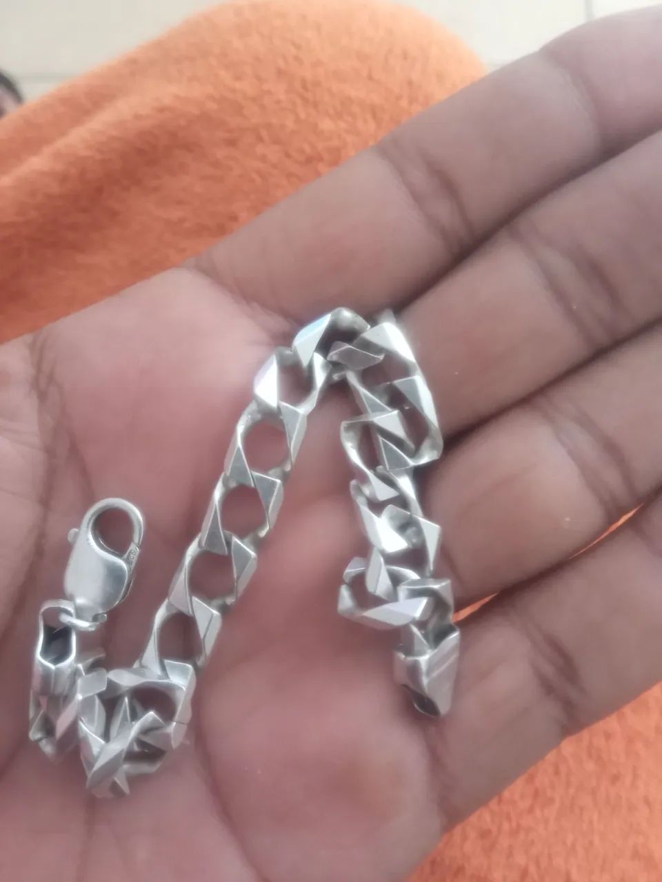 Vendo Pulseira Prata - Foto 4